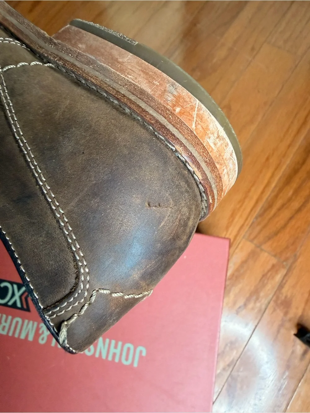 Johnston & Murphy Brown Leather Derby Oxfords